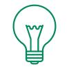 Icon einer Glühbirne